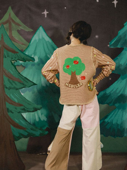 Apple Earth Toast Khaki Knit Vest【s0000005688】