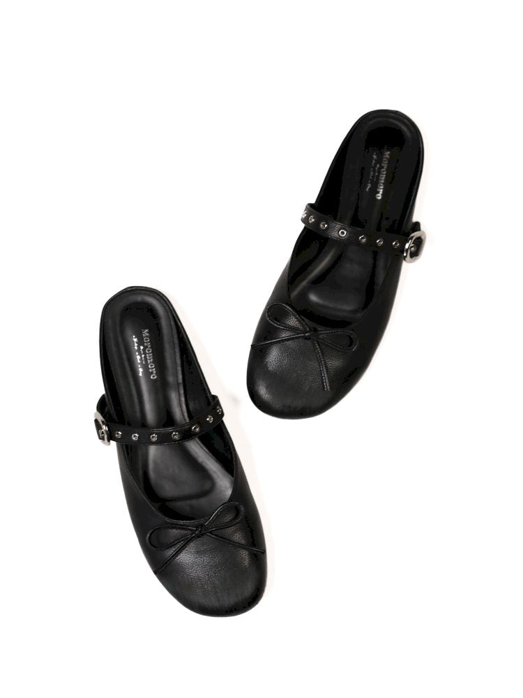 Carved Single Buckle Ballet Shoes【s0000013438】