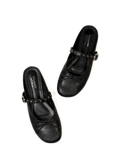 Carved Single Buckle Ballet Shoes【s0000013438】