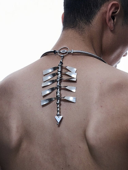 Spine Sweater Chain Punk Necklace【s0000018833】