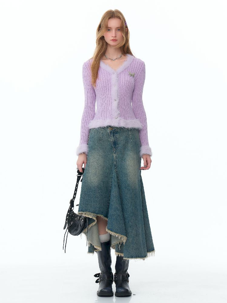 V-Neck 니트 스웨터 가디건 [S0000011493]