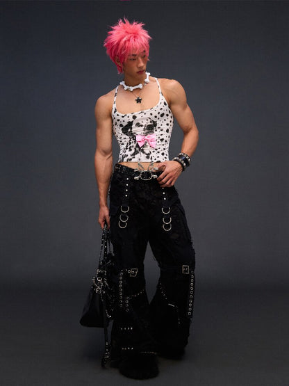 Dalmata Print Camisole Bow Tag【s0000017292】