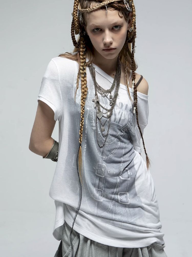 Knot Shape Short Sleeve T-shirt【s0000012212】