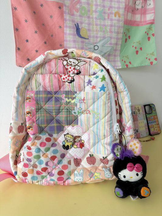 Quilted Cute Illustration Backpack【s0000012766】