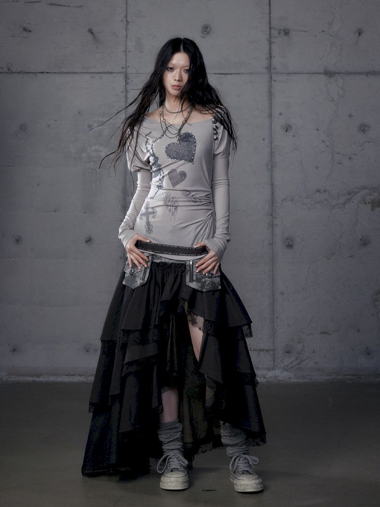 Long Sleeve Knit Bottom Shirt【s0000013465】