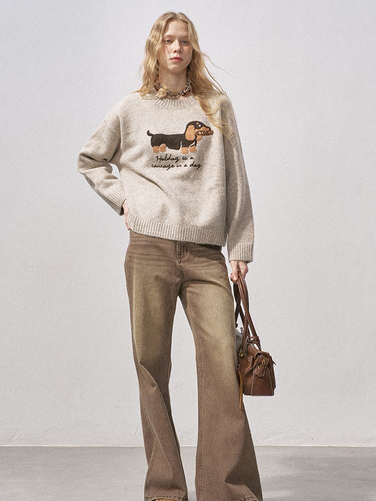 Soft Glutinous Round Neck Sweater【s0000015215】