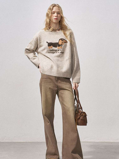 Soft Glutinous Round Neck Sweater【s0000015215】