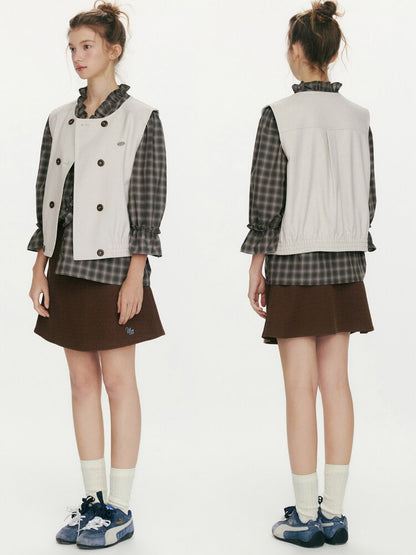 Lily Valley Double Breasted Vest【s0000015674】