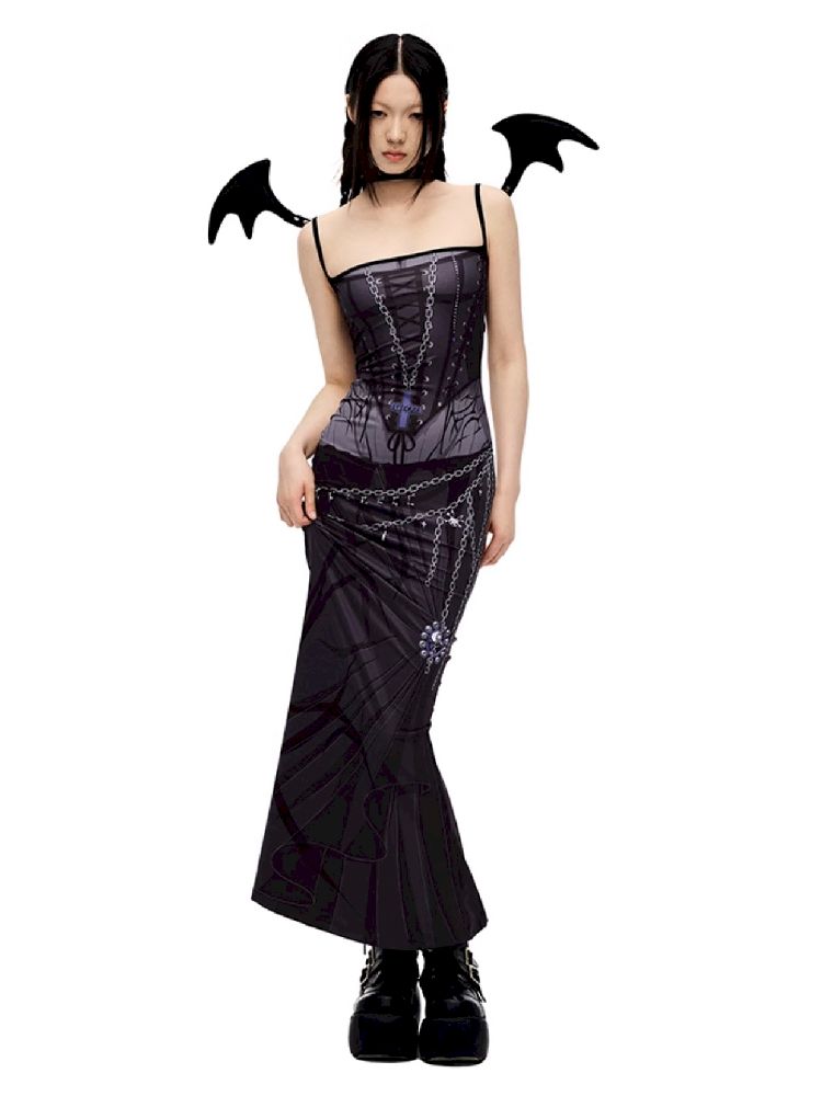 Witch Sling Fishtail Dress [S0000010232]