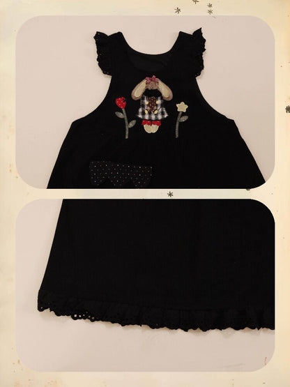 Corduroy Rabbit Strawberry Dress【s0000019288】