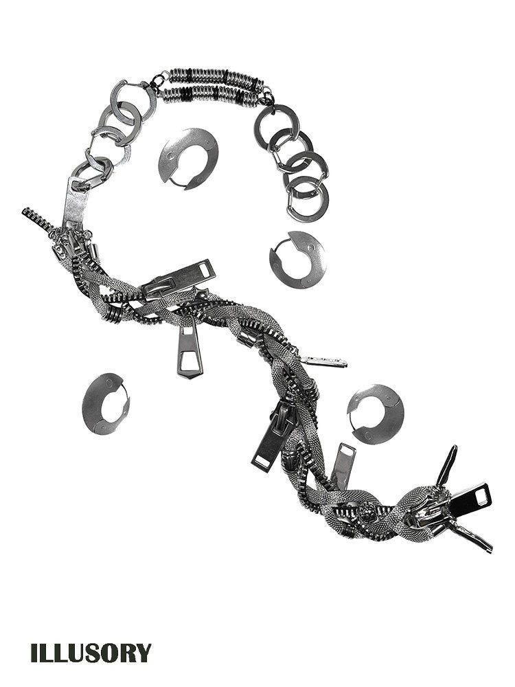 Heavy Crafted Metal Punk Bracelet【s0000018863】