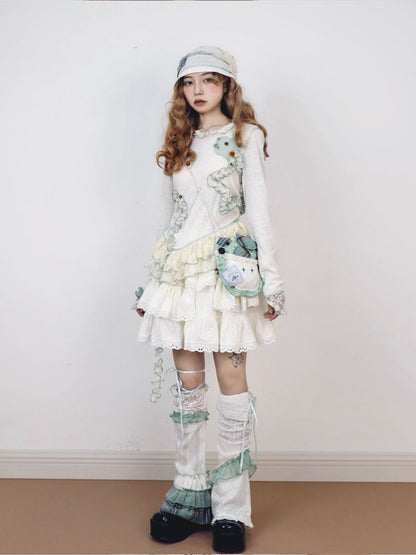 Splicing Shoulder Crossbody Apple Bag【s0000012371】