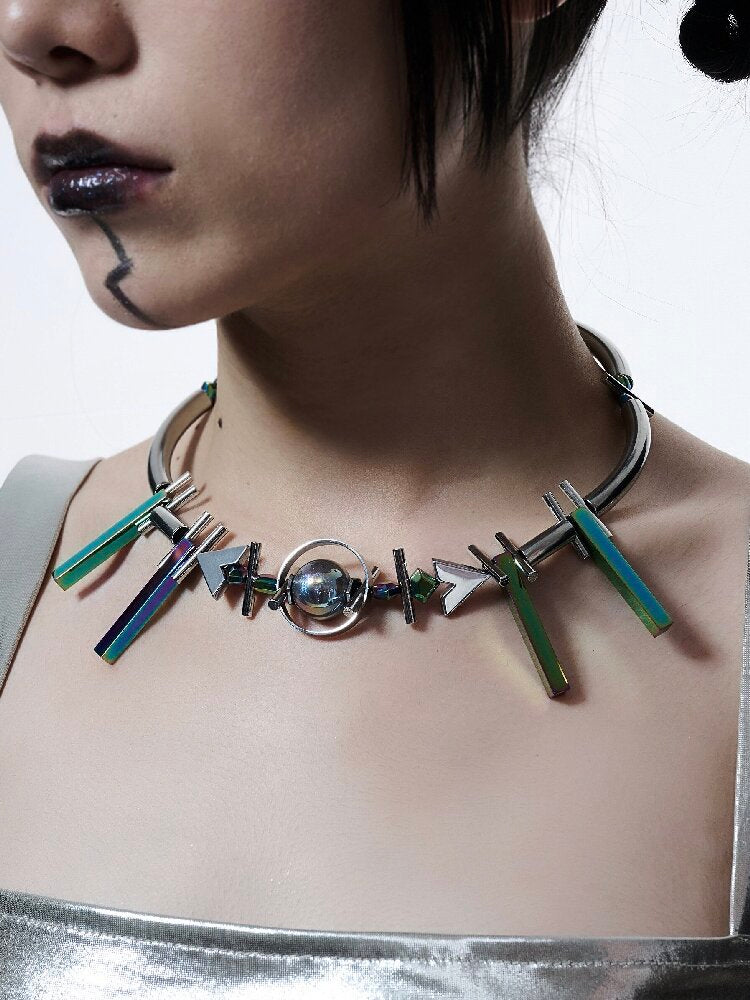 Gem Pharaoh Heavy Futurist Choker【s0000018821】