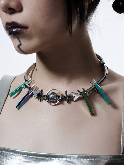 Gem Pharaoh Heavy Futurist Choker【s0000018821】