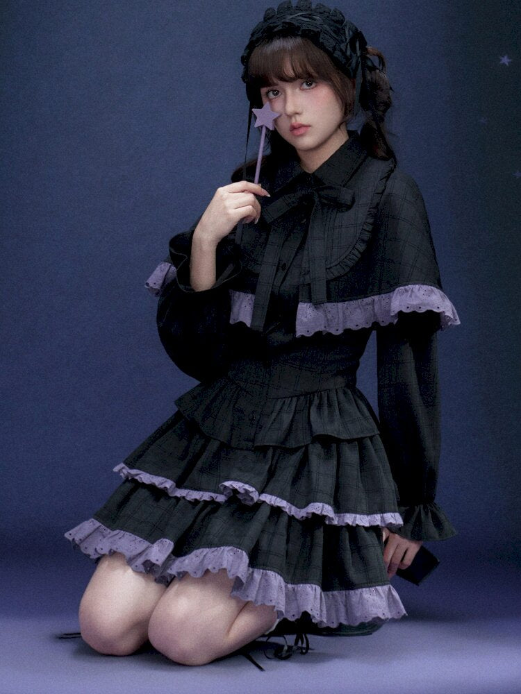 Astrology Magic Purple Cake Dress【s0000015446】