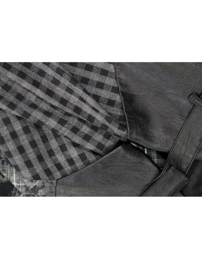 Punk splicing velvet bustier skirt【s0000013886】