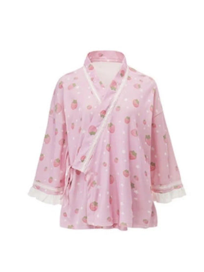Strawberry Star Pajama Set【s0000013969】