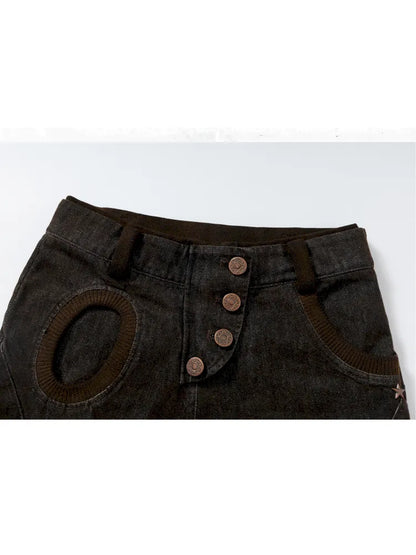 Slim-Fit Flattering Cropped Denim Shorts【s0000013954】