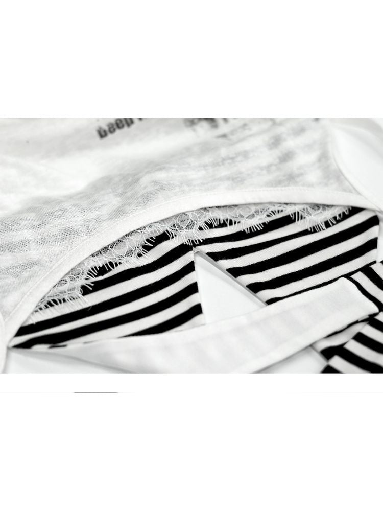 Overlay neck camisole undershirt【s0000012643】