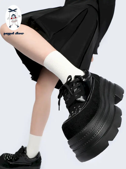 Punk-Chic Platform Ankle Boots【s0000014180】