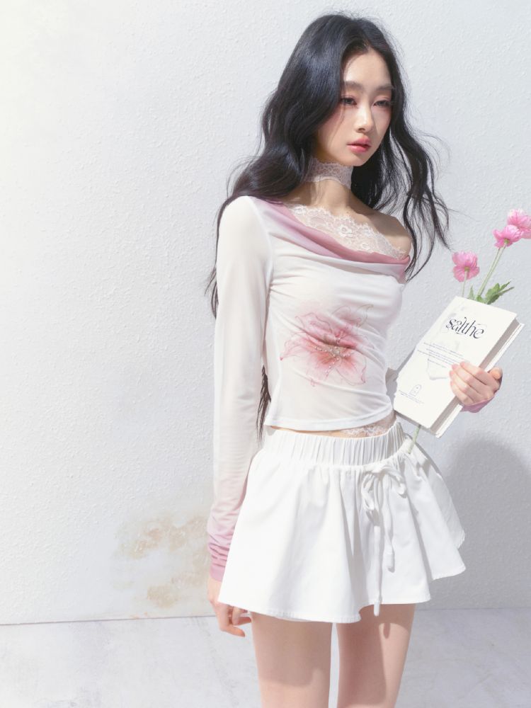 A-line Puffy Half-body Skirt【s0000012153】