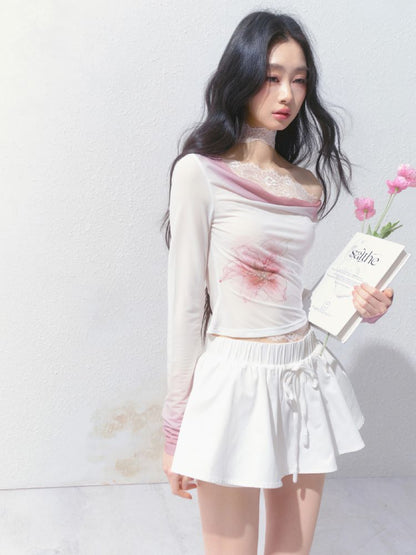 A-line Puffy Half-body Skirt【s0000012153】