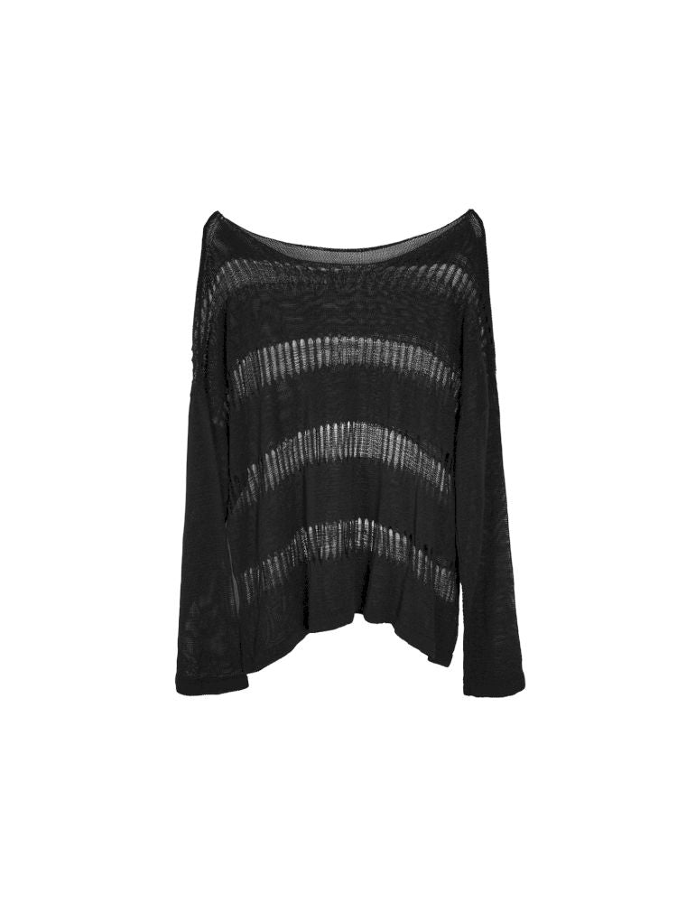 Raglan Cutout Knit Cowl Top【s0000012640】