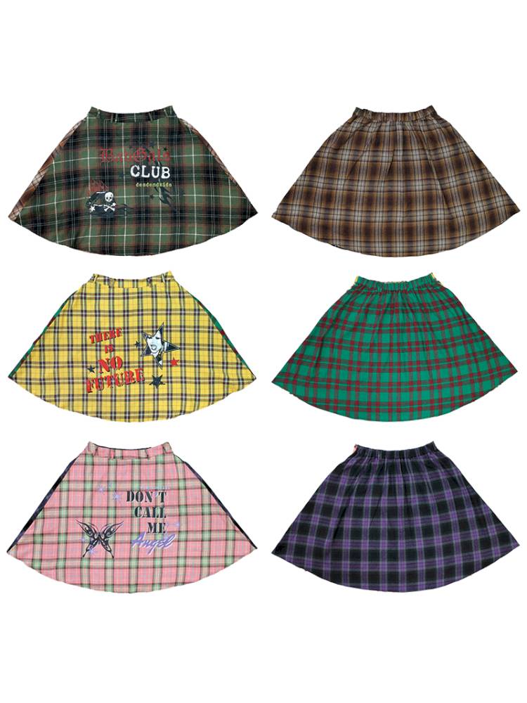 Vintage layered butt curtain skirt【s0000014378】
