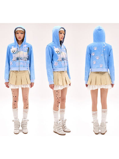 Raw-edge Pleated Skirt【s0000012178】