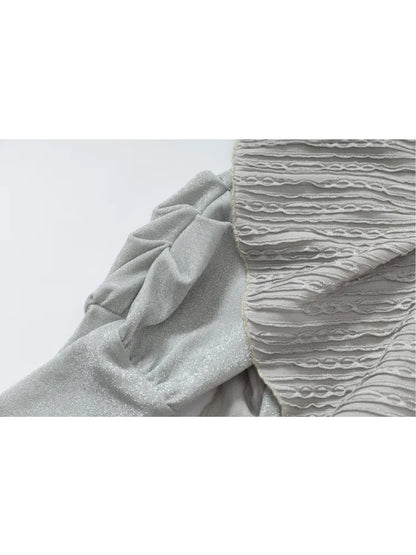 Puff Sleeves Round Neck Long Sleeve Base【s0000013956】