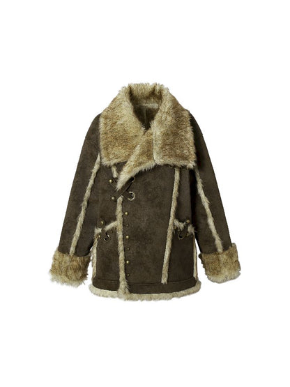 PUNK LAZY LOOSE FUR COAT [S0000011220]