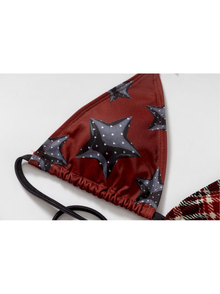 Star Print Bikini Swimsuit【s0000012623】