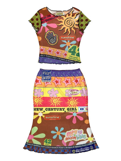 Dopamine American Vintage Mesh Mermaid Dress【s0000017632】