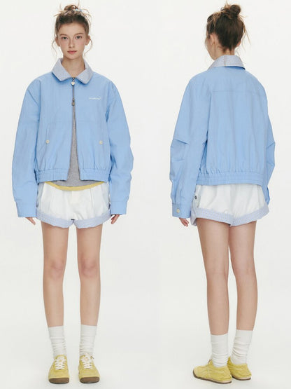 Youthful Melody Plaid Patchwork Coat【s0000015682】