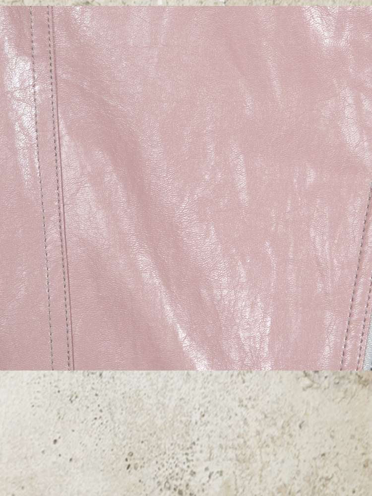 Fur Collar Stylish Slim-Fit Leather Jacket【s0000014481】