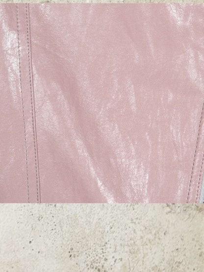 Fur Collar Stylish Slim-Fit Leather Jacket【s0000014481】