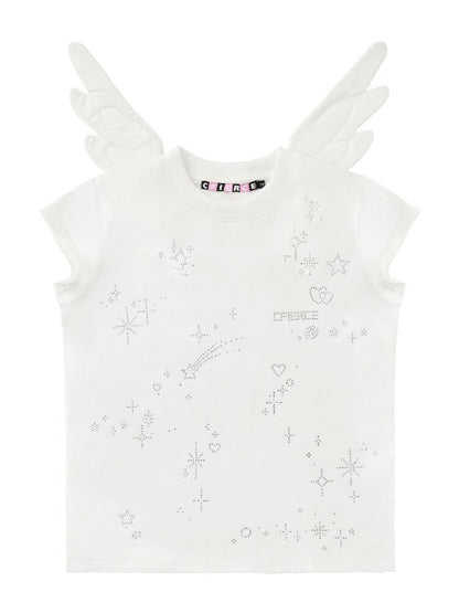 Starlight Diamond Angel Wing Tee【s0000016494】