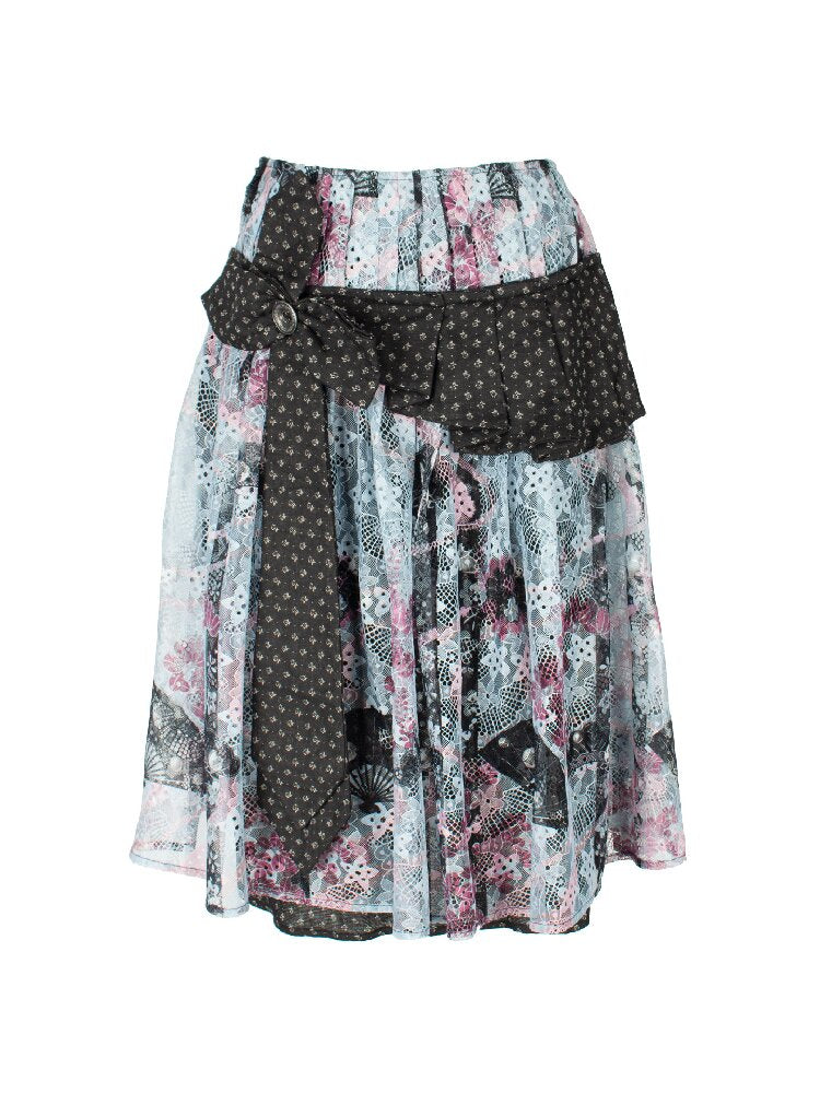 Jacquard Cross Vintage Maxi Skirt【s0000018085】