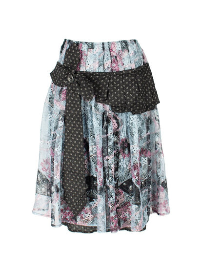 Jacquard Cross Vintage Maxi Skirt【s0000018085】