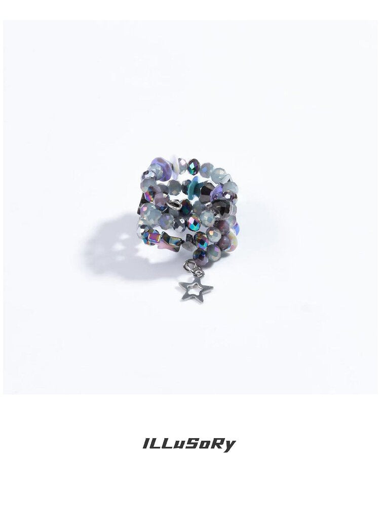 High-End Multi-Layer Star Beaded Ring【s0000018810】
