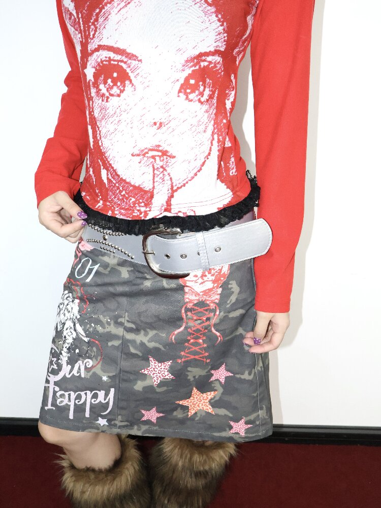 Retro Velvet Lace Elastic Top【s0000018667】