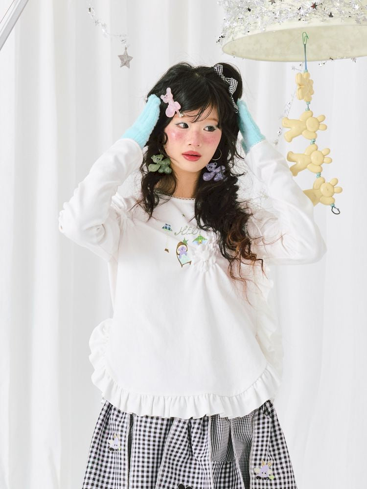 Graffiti Print Long Sleeve T-Shirt【s0000011943】