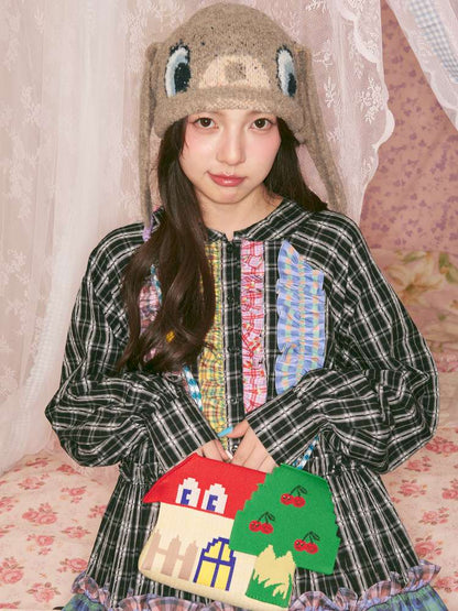 Caramel Brown Long Ears Plush Rabbit Hat【s0000014825】