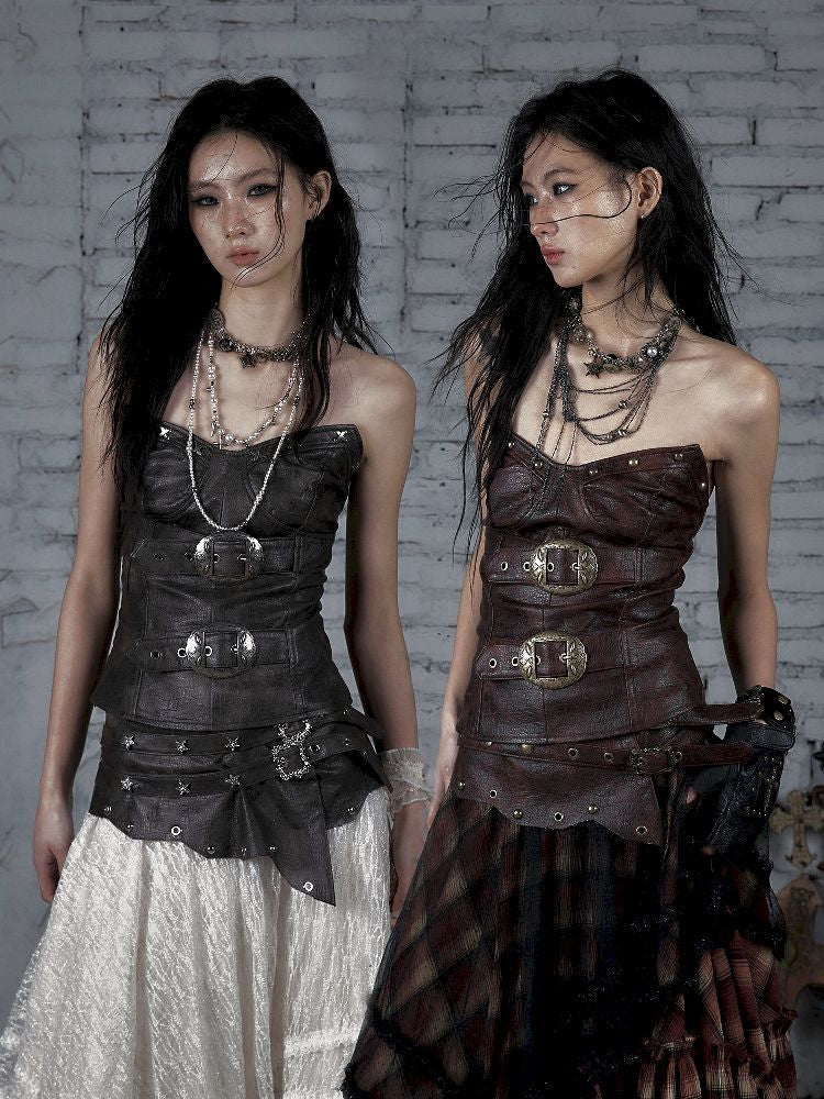 Slimming Wrap Short Leather Breastplate【s0000011827】