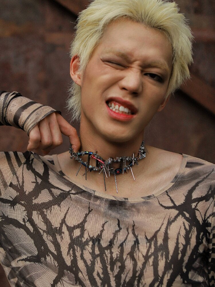 Handmade Irregular Heavy Punk Necklace【s0000018912】