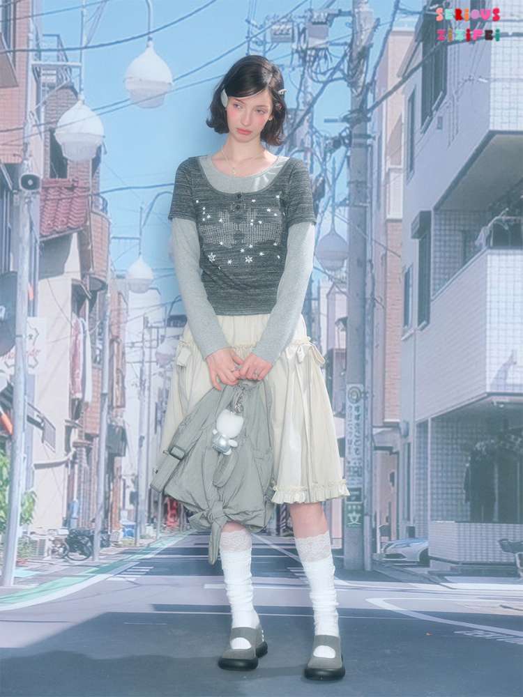 Starry Night Rabbit Design Top【s0000015427】