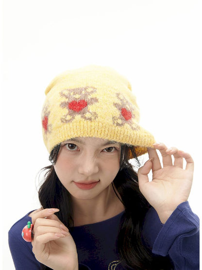 Yellow Love Bear Cold Hat [S0000010515]