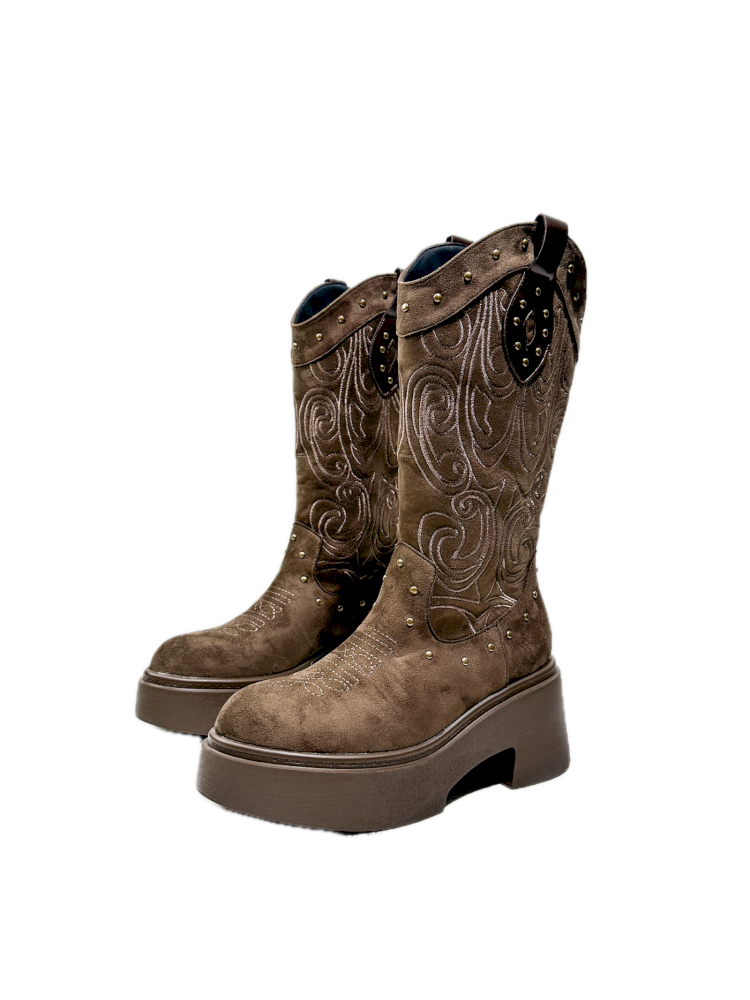 Thick Bottom Western Boots【s0000013764】