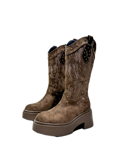 Thick Bottom Western Boots【s0000013764】