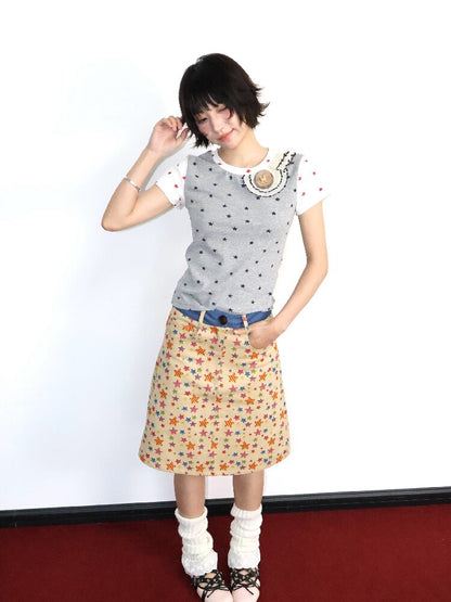 Wooden Pony Star Stretch Short Top【s0000018676】